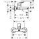 Cмеситель для раковины Hansgrohe Logis 71225000, хром. Фото