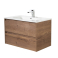 Тумба под раковину подвесная BELBAGNO KRAFT-1000-2C-SO-RT Rovere Tabacco. Фото