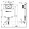 Бачок скрытого монтажа ALCAPLAST A112 Basicmodul. Фото