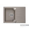 Мойка для кухни Акватон Монца прямоугольная с крылом серый шелк 1A716032MC250. Фото