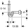 Сифон для биде GEBERIT 151.108.11.1. Фото