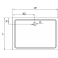 Душевой поддон SMC (стеклокомпозит) CEZARES TRAY-M-AH-100/80-35-W. Фото