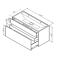 База под раковину подвесная 120 см, 3 ящика, графит матовый AM.PM Inspire 2.0 M50AFHX1203GM. Фото