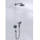 27959670 HANSGROHE  Set 8 в 1 (27623670+27413670+26530670+15743670+01800180+28331670+27454670+28272670) душевой комплект, матовый черный. Фото